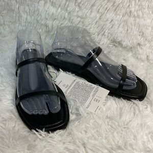 Two Strap Slide Sandals